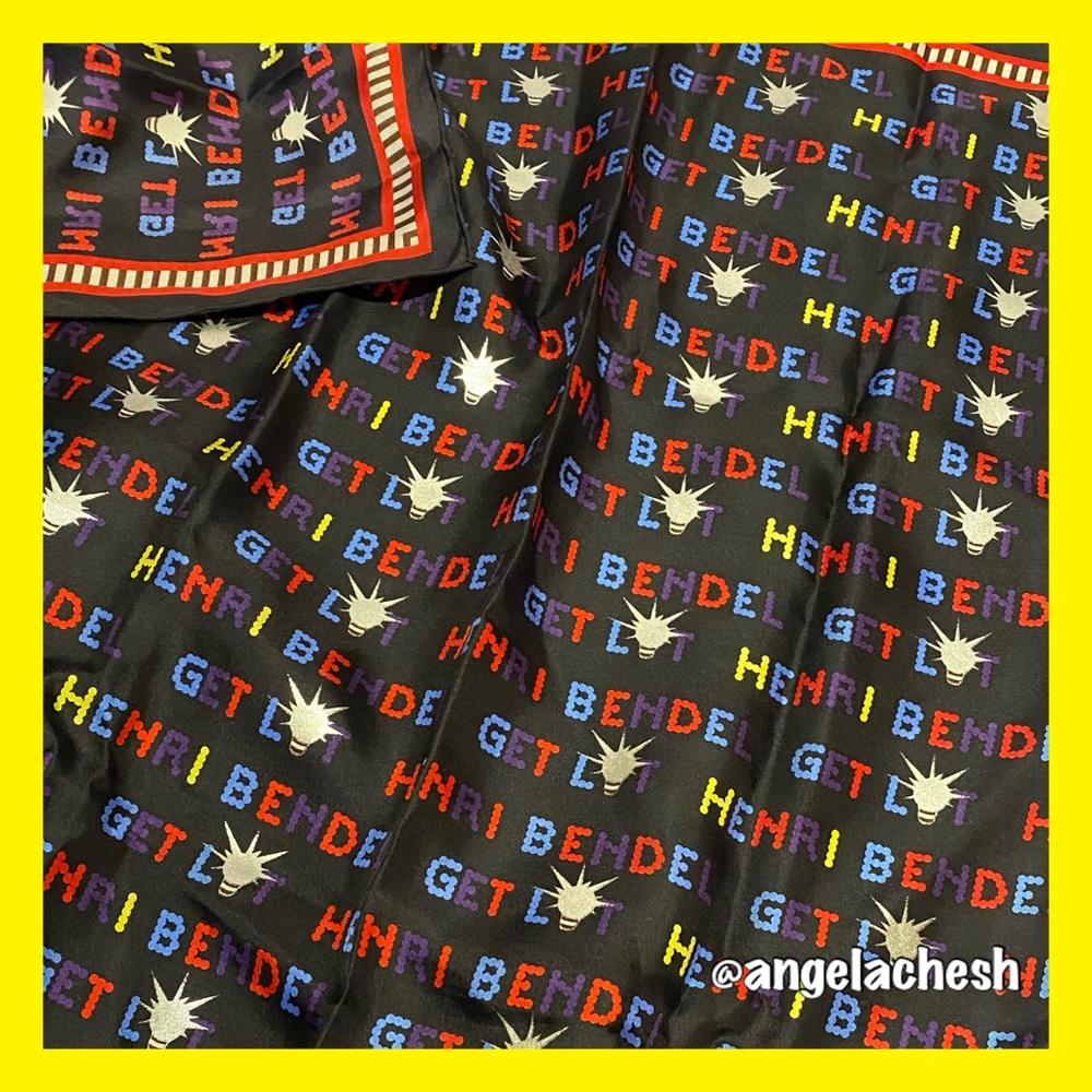 ❤️ Henri Bendel Lit Up Silk Scarf